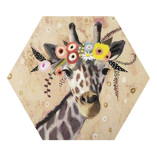 Tableaux muraux Klimt Girafe