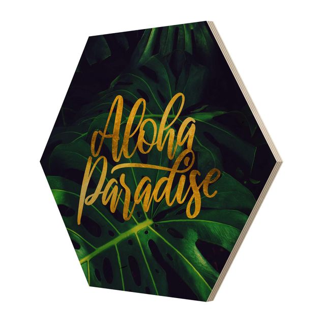 Hexagone en bois - Jungle - Aloha Paradise