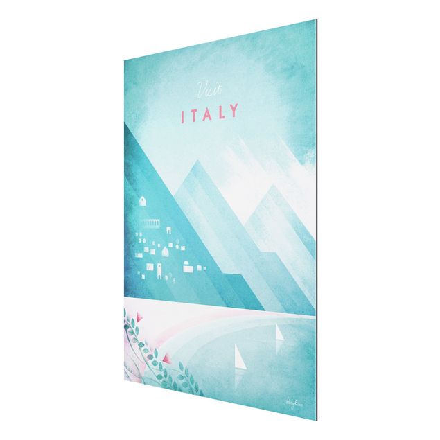 Tableaux montagnes Poster de voyage - Italie