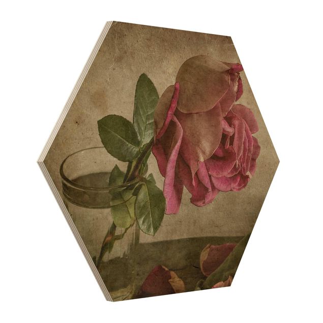 Tableau décoration Larme d'une rose