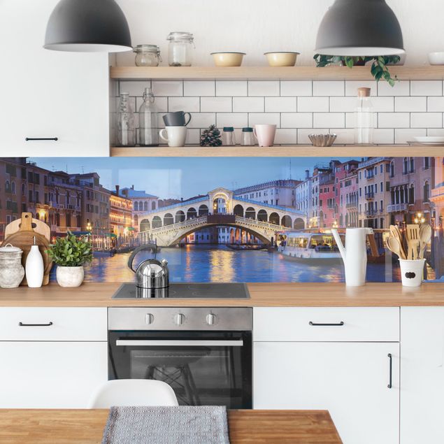 Crédence cuisine villes et architecture Pont du Rialto à Venise