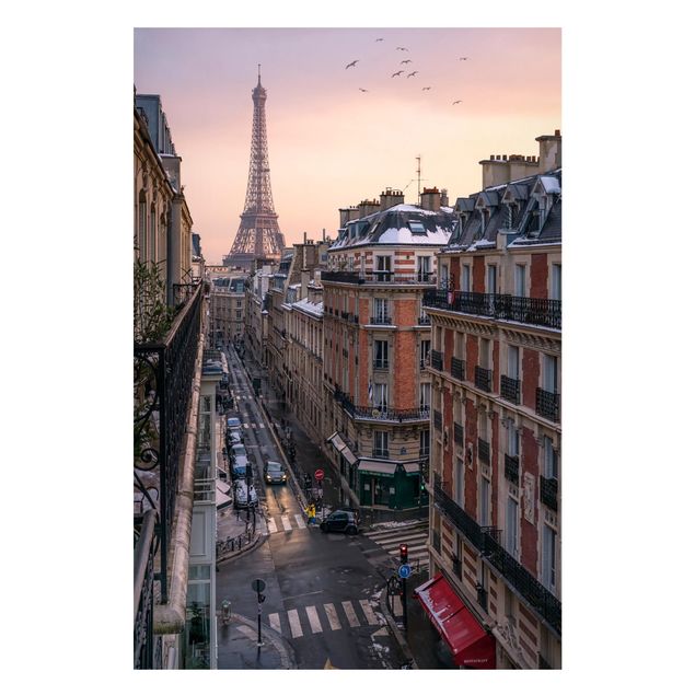 Tableaux Paris La Tour Eiffel au soleil couchant