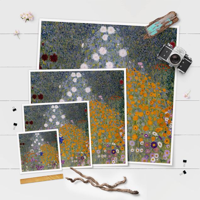 Tableaux lilas Gustav Klimt - Jardin de cottage