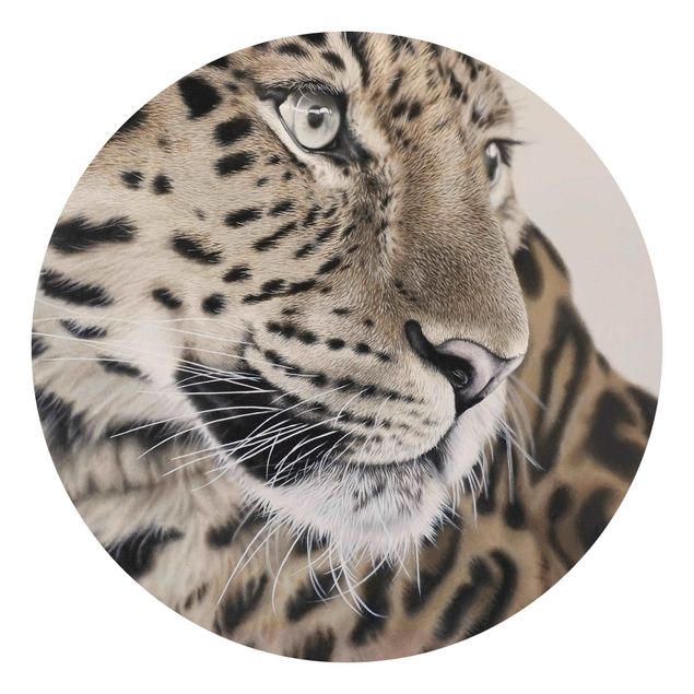 Papier peint animaux forêt Le léopard