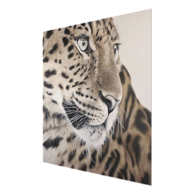 Tableaux en verre magnétique Le léopard