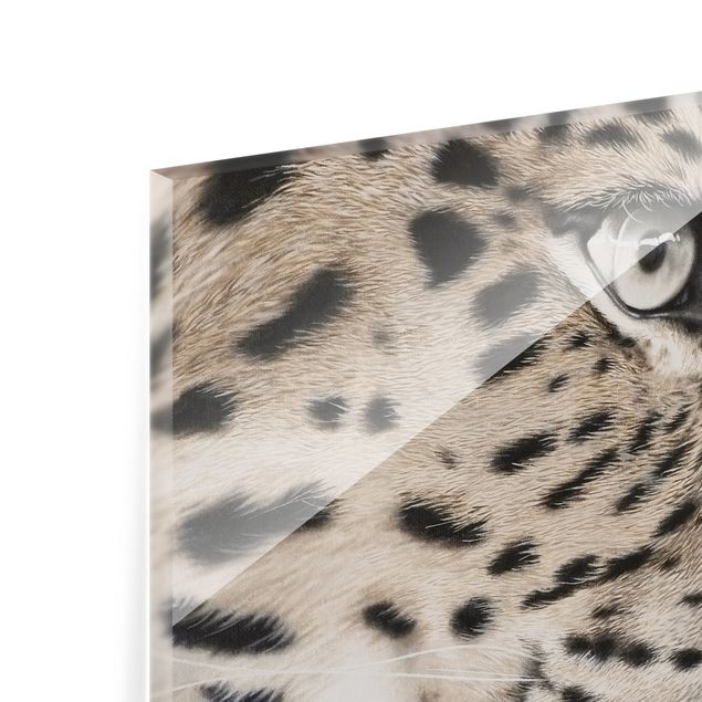 Tableau en verre - The Leopard - Carré