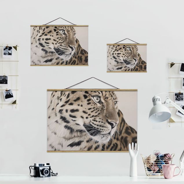 Tableau en tissu Le léopard