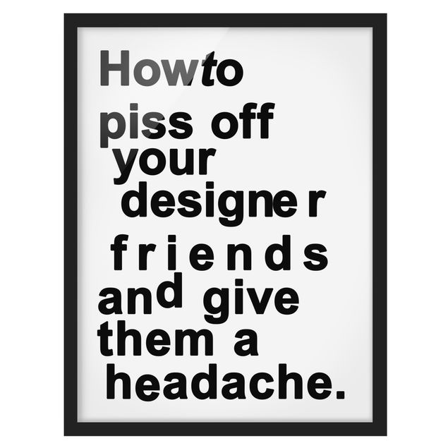 Tableaux moderne Designers Headache
