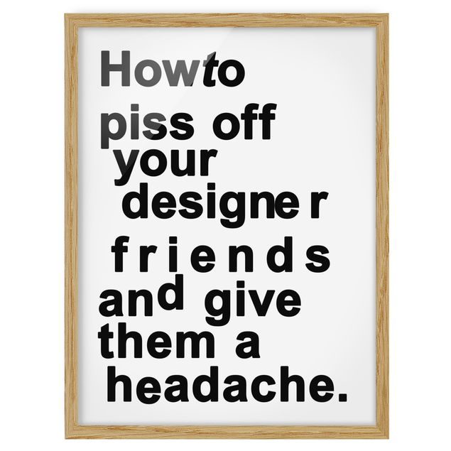 Tableaux moderne Designers Headache