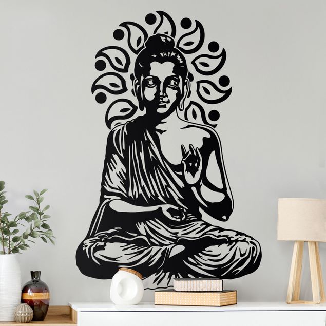 Sticker mural - Detailed Buddha