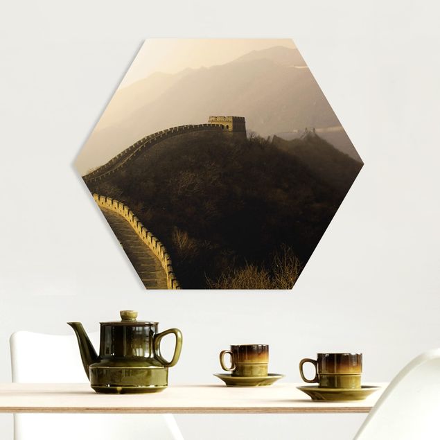 Tableaux paysage Lever de soleil sur la muraille de Chine