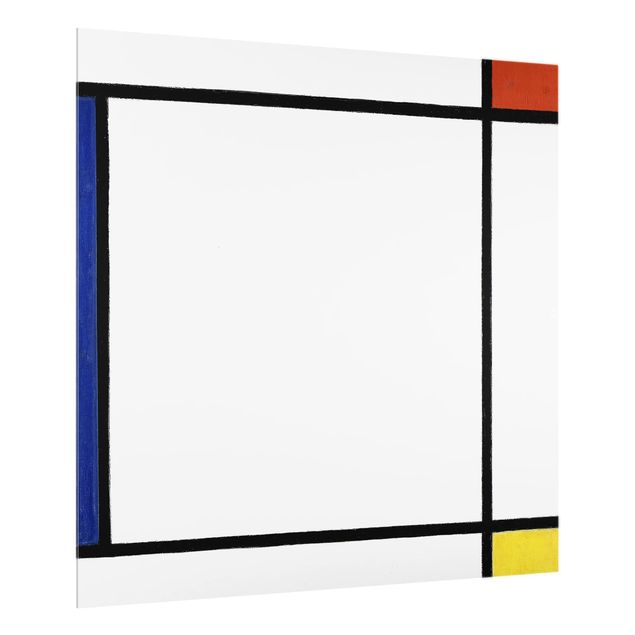 Décoration artistique Piet Mondrian - Composition III avec rouge, jaune et bleu