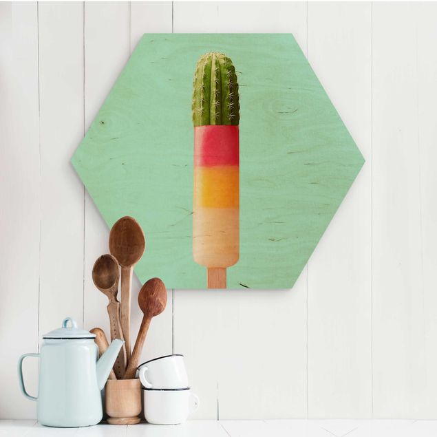 Décorations cuisine Popsicle avec cactus