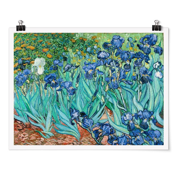 Tableaux pointillisme Vincent Van Gogh - Iris