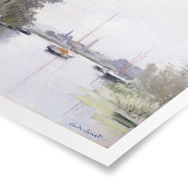 Tableaux moderne Claude Monet - Argenteuil vue du petit bras de la Seine