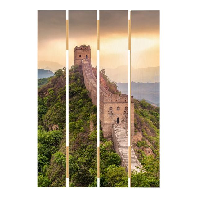 Impression sur bois La muraille infinie de Chine
