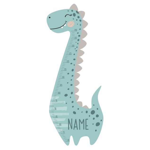 Stickers muraux Dino boy pastel with custom name