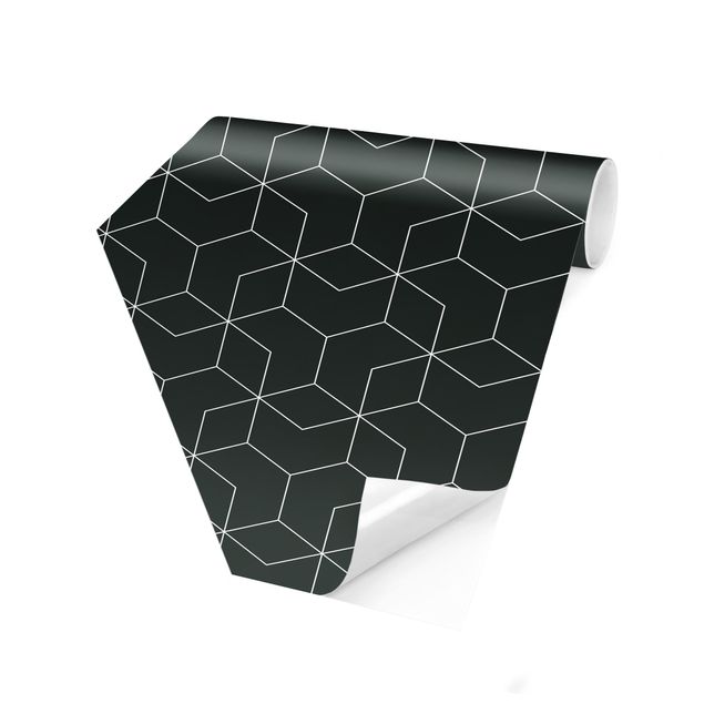 Papier peint à motifs Motif cubique tridimensionnel