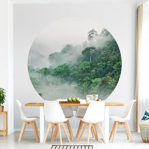 Papiers peints modernes Jungle dans le brouillard