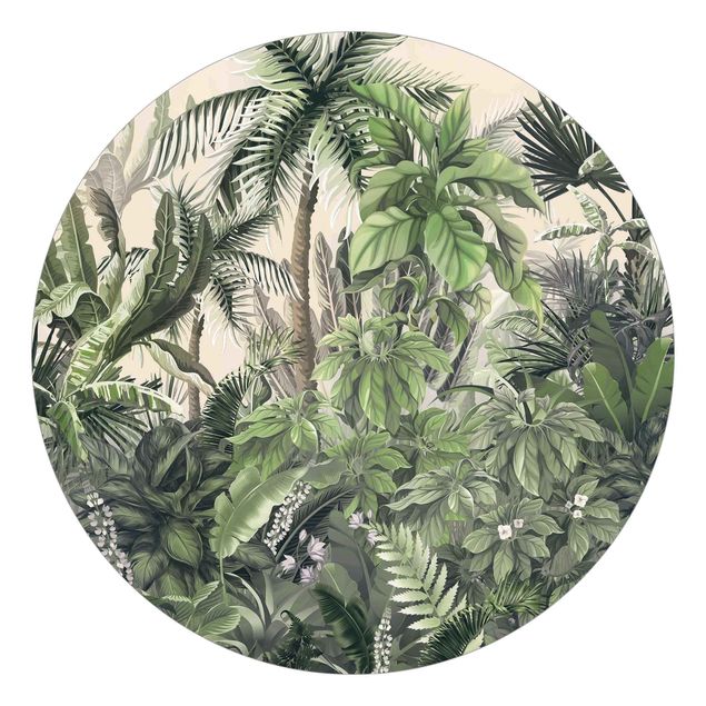 papier peint xxl Jungle Plants In Green