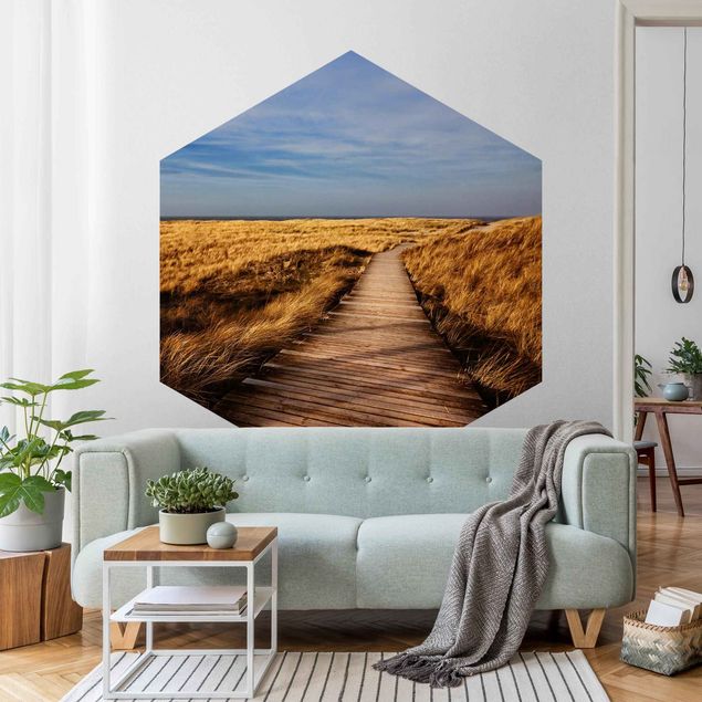 Papier peint panoramique dune Chemin des dunes sur Sylt