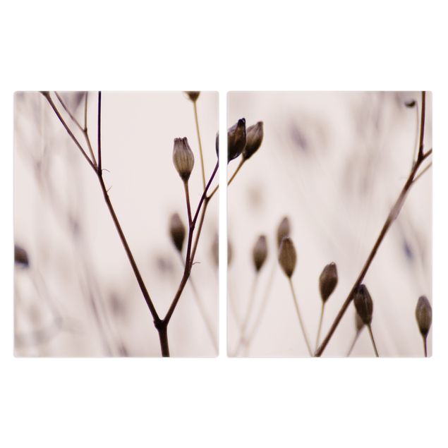 Cache plaques de cuisson - Dark Buds On Wild Flower Twig