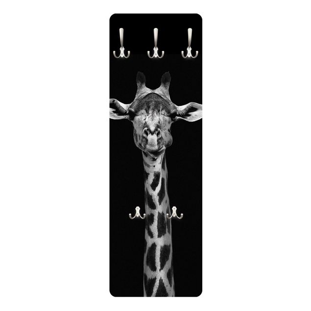 Porte-manteau - Dark Giraffe Portrait