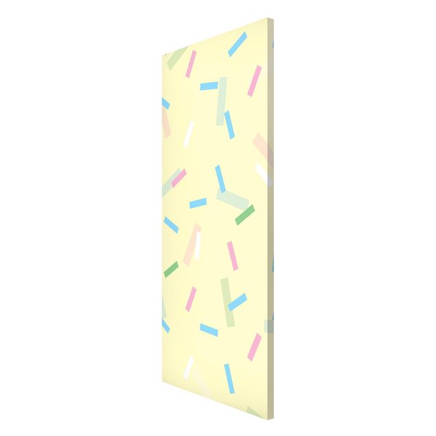 Tableau dessins Confetti coloré de rayures pastel