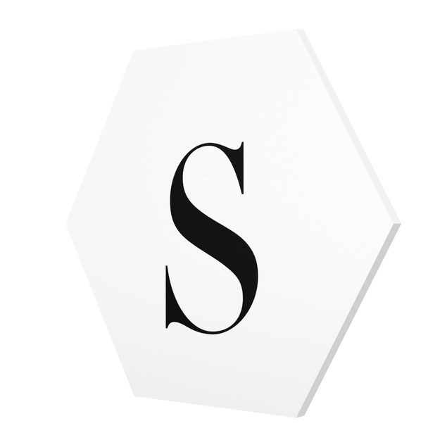Tableaux Lettre Serif Blanc S