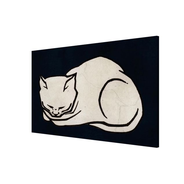 Tableaux moderne Illustration d'un chat endormi