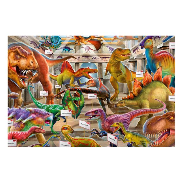 Tableaux modernes Dinosaures au musée d'histoire naturelle