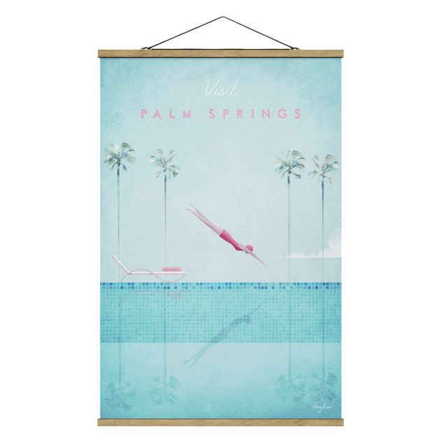 Tableau ville Poster de voyage - Palm Springs