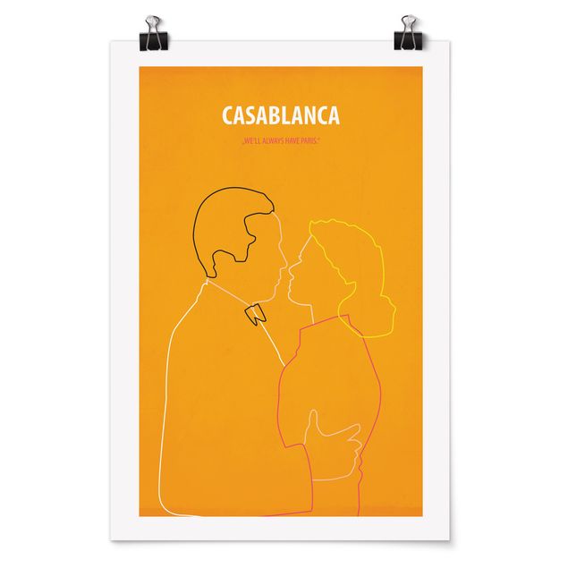 Tableaux portraits Affiche de film Casablanca