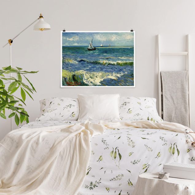 Tableaux Impressionnisme Vincent Van Gogh - Paysage marin près des Saintes-Maries-De-La-Mer