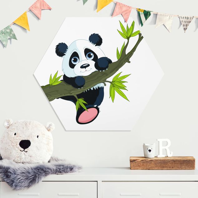 Déco chambre bébé Panda grimpeur