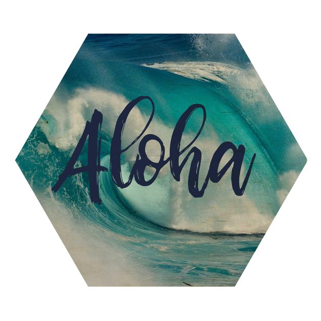 Hexagone en bois - Aloha
