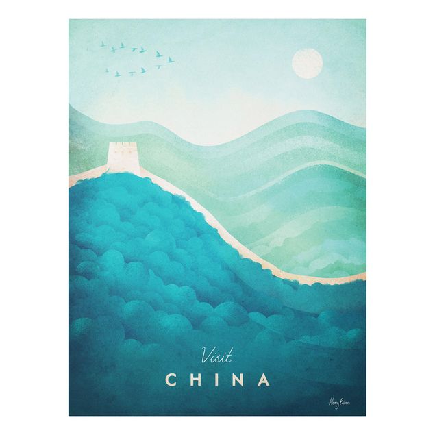 Tableaux vintage Poster de voyage - Chine