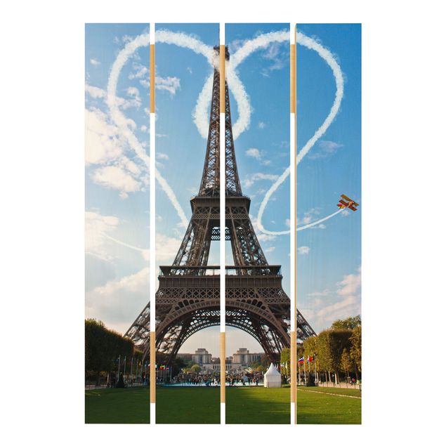 Impression sur bois - Paris - City Of Love