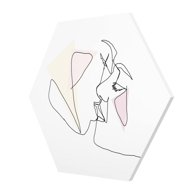Tableaux muraux Illustration de visages de baisers
