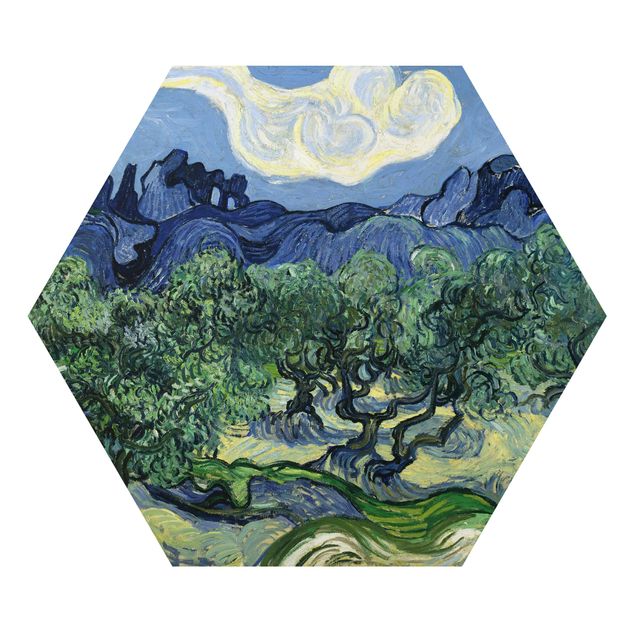 Tableau Pointillisme Vincent Van Gogh - Oliviers