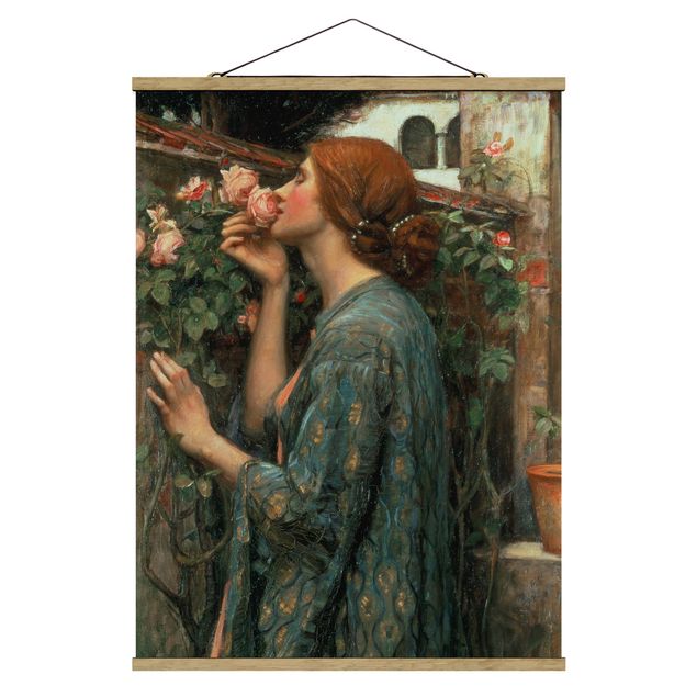 Tableaux fleurs John William Waterhouse - L'âme de la rose