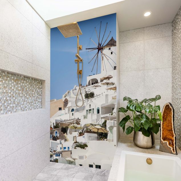 Revêtement mural de douche - White Greece