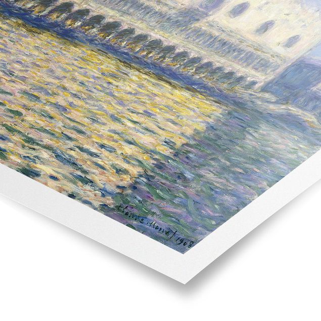 Poster villes Claude Monet - Le Palazzo Ducale