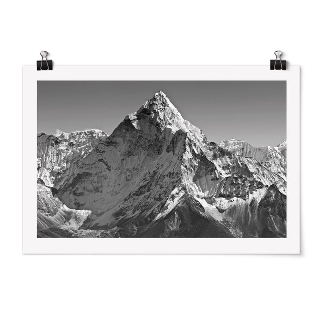 Posters en noir et blanc L'Himalaya II