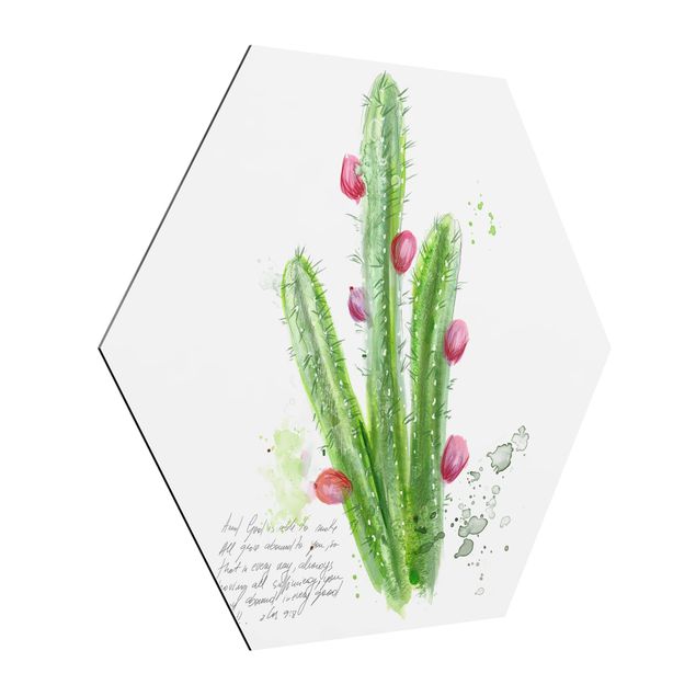 Tableau spirituel Cactus avec verset biblique II