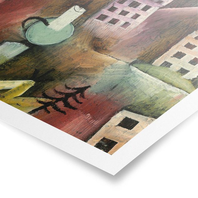Poster architecture Paul Klee - Village détruit