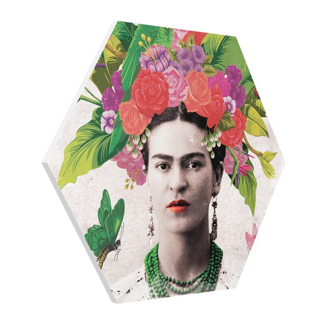 Tableaux fleurs Frida Kahlo - Portrait de fleurs