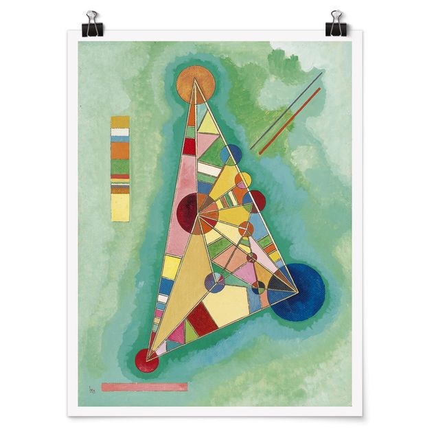 Tableaux modernes Wassily Kandinsky - Variété dans le triangle