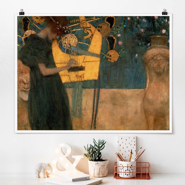 Déco murale cuisine Gustav Klimt - Musique
