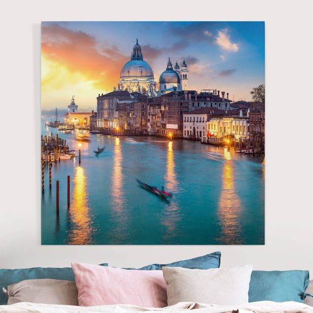 Impression sur toile - Sunset in Venice